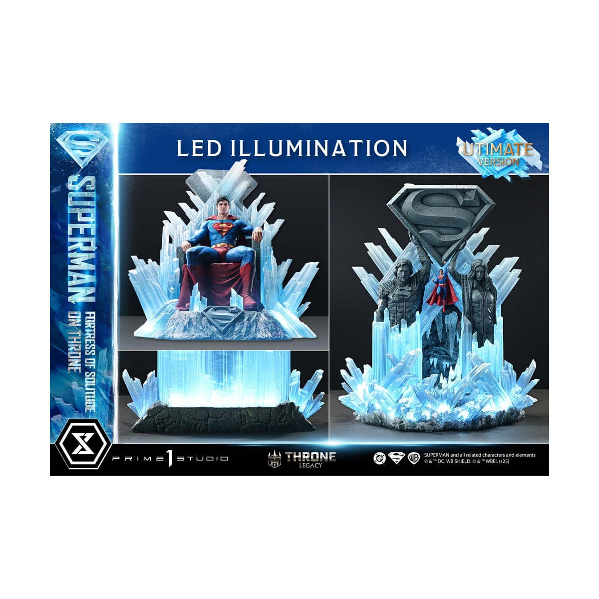 Prime 1 Studio DC Comics Throne Legacy Collection - Superman Fortaleza de la Soledad en Throne Ultimate Bonus Version