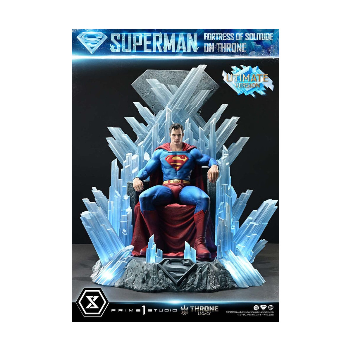 Prime 1 Studio DC Comics Throne Legacy Collection - Superman Fortaleza de la Soledad en Throne Ultimate Bonus Version