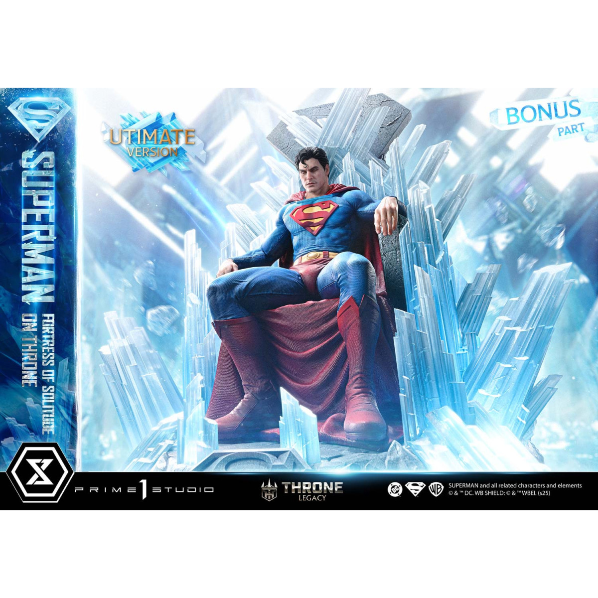 Prime 1 Studio DC Comics Throne Legacy Collection - Superman Fortaleza de la Soledad en Throne Ultimate Bonus Version