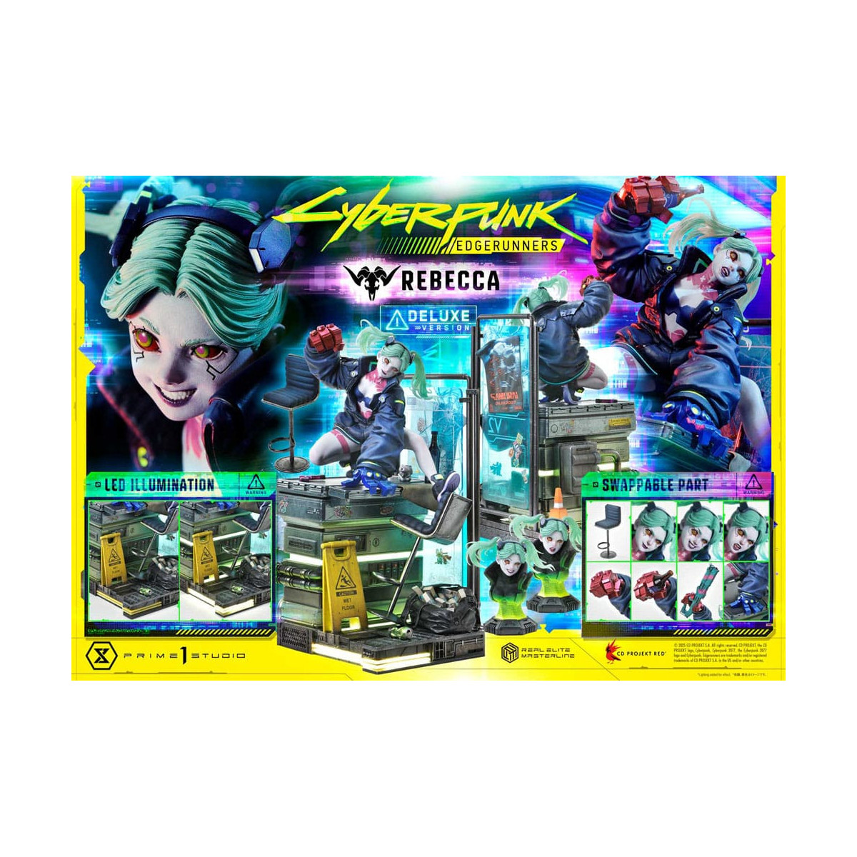Prime 1 Studio - Cyberpunk: Edgerunners - Rebecca Deluxe Versión Extra Real Elite Masterline Series 1/4