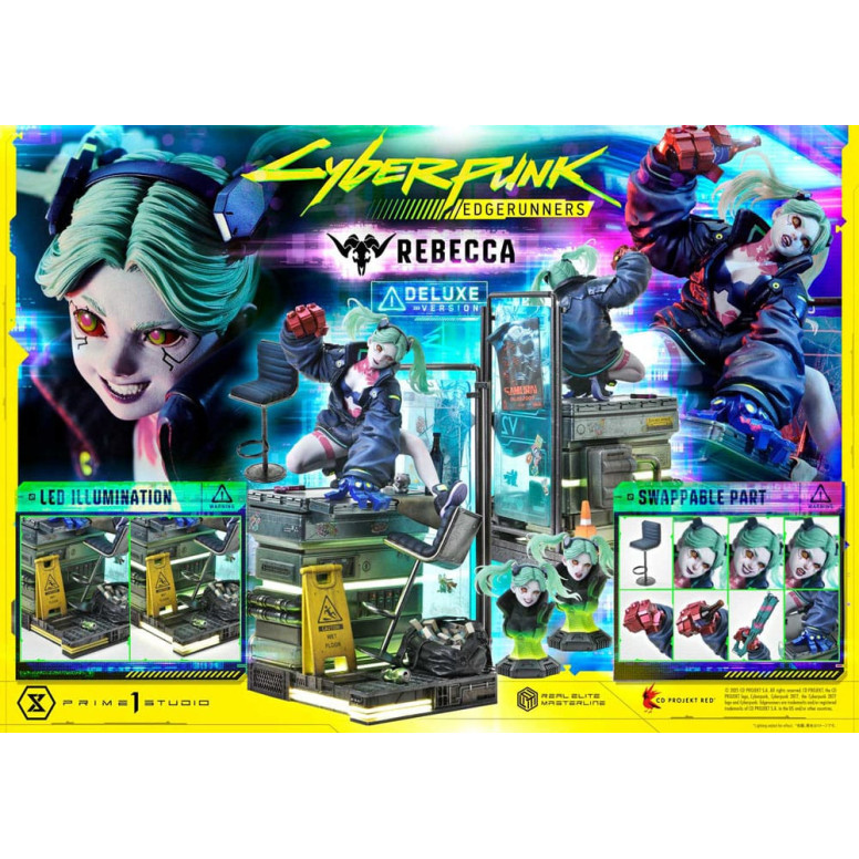 Prime 1 Studio - Cyberpunk: Edgerunners - Rebecca Deluxe Versión Extra Real Elite Masterline Series 1/4