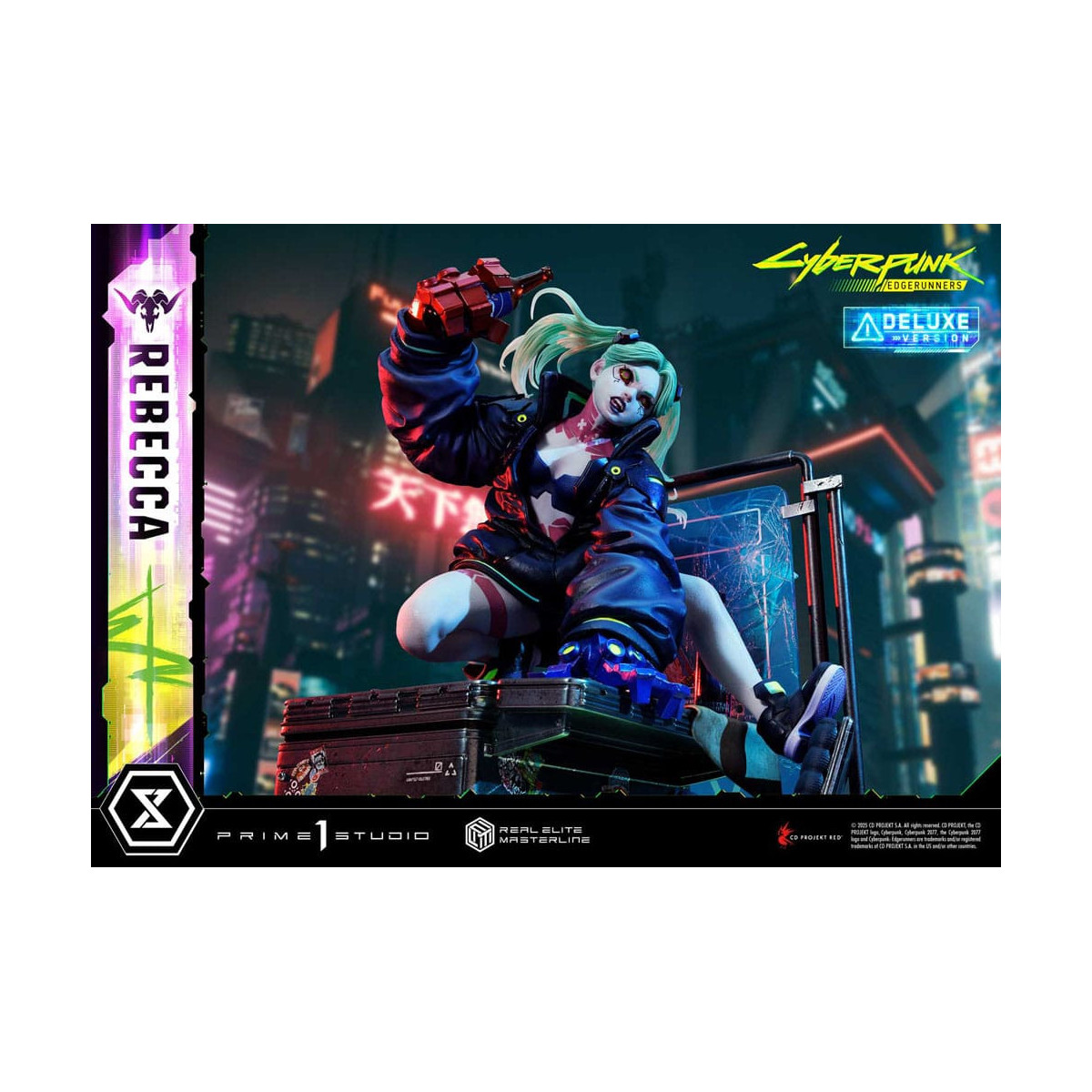 Prime 1 Studio - Cyberpunk: Edgerunners - Rebecca Deluxe Versión Extra Real Elite Masterline Series 1/4