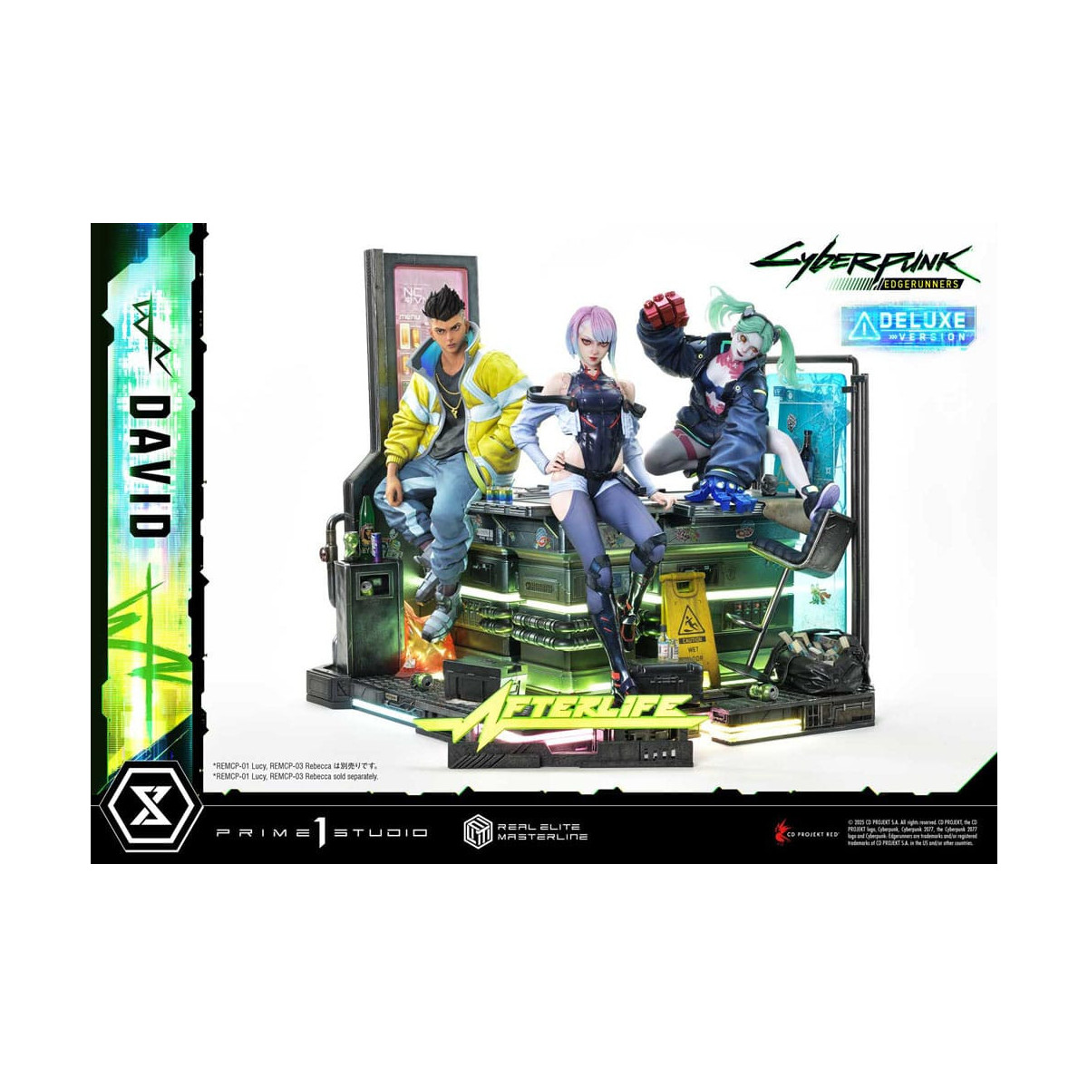 Prime 1 Studio - Cyberpunk: Edgerunners - David Deluxe Versión Extra Real Elite Masterline Series 1/4