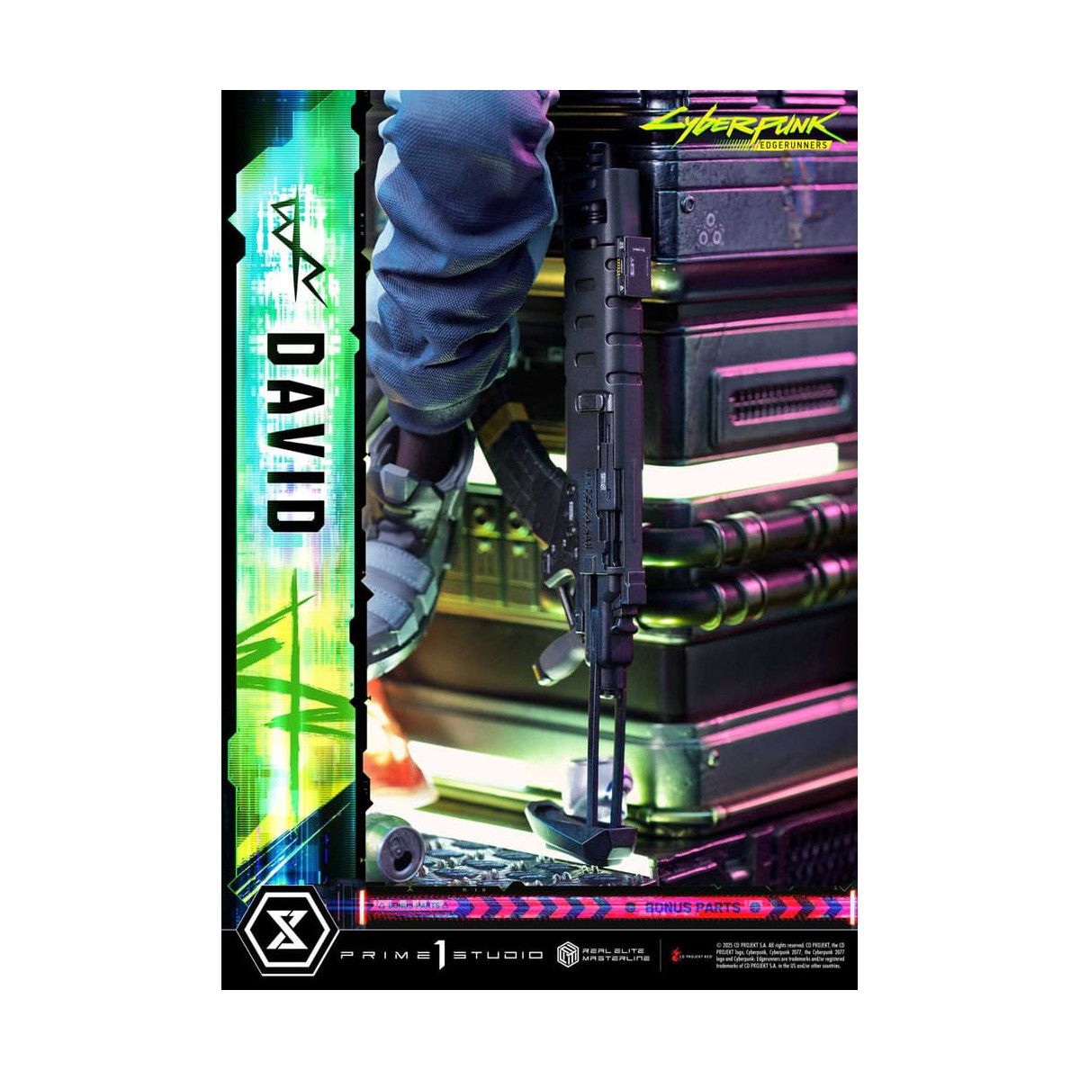 Prime 1 Studio - Cyberpunk: Edgerunners - David Deluxe Versión Extra Real Elite Masterline Series 1/4