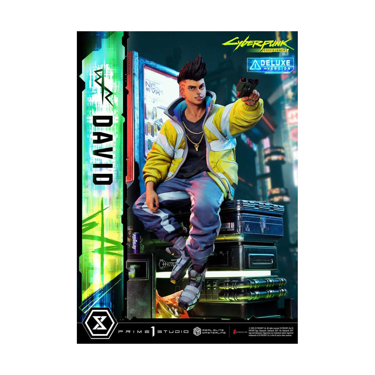 Prime 1 Studio - Cyberpunk: Edgerunners - David Deluxe Versión Extra Real Elite Masterline Series 1/4