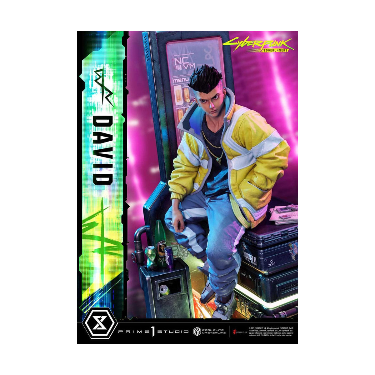 Prime 1 Studio - Cyberpunk: Edgerunners - David Deluxe Versión Extra Real Elite Masterline Series 1/4