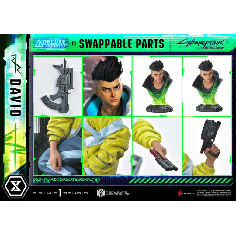 Prime 1 Studio - Cyberpunk: Edgerunners - David Deluxe Versión Extra Real Elite Masterline Series 1/4