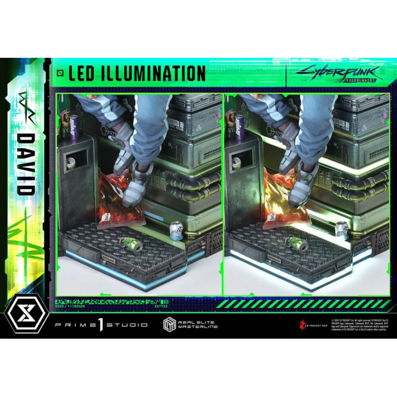 Prime 1 Studio - Cyberpunk: Edgerunners - David Deluxe Versión Extra Real Elite Masterline Series 1/4
