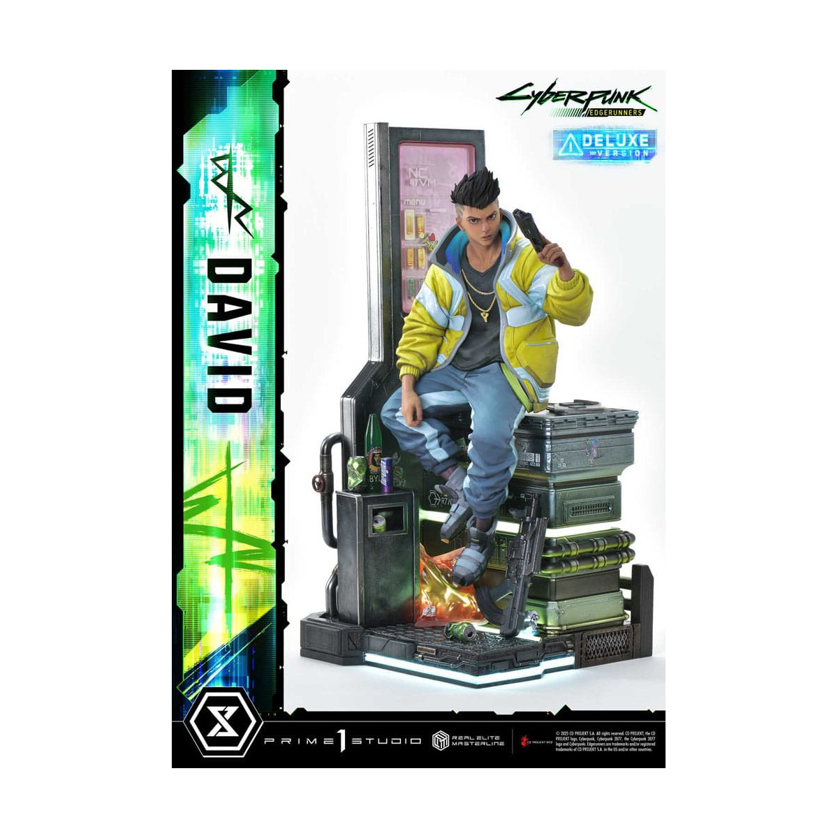Prime 1 Studio - Cyberpunk: Edgerunners - David Deluxe Versión Extra Real Elite Masterline Series 1/4