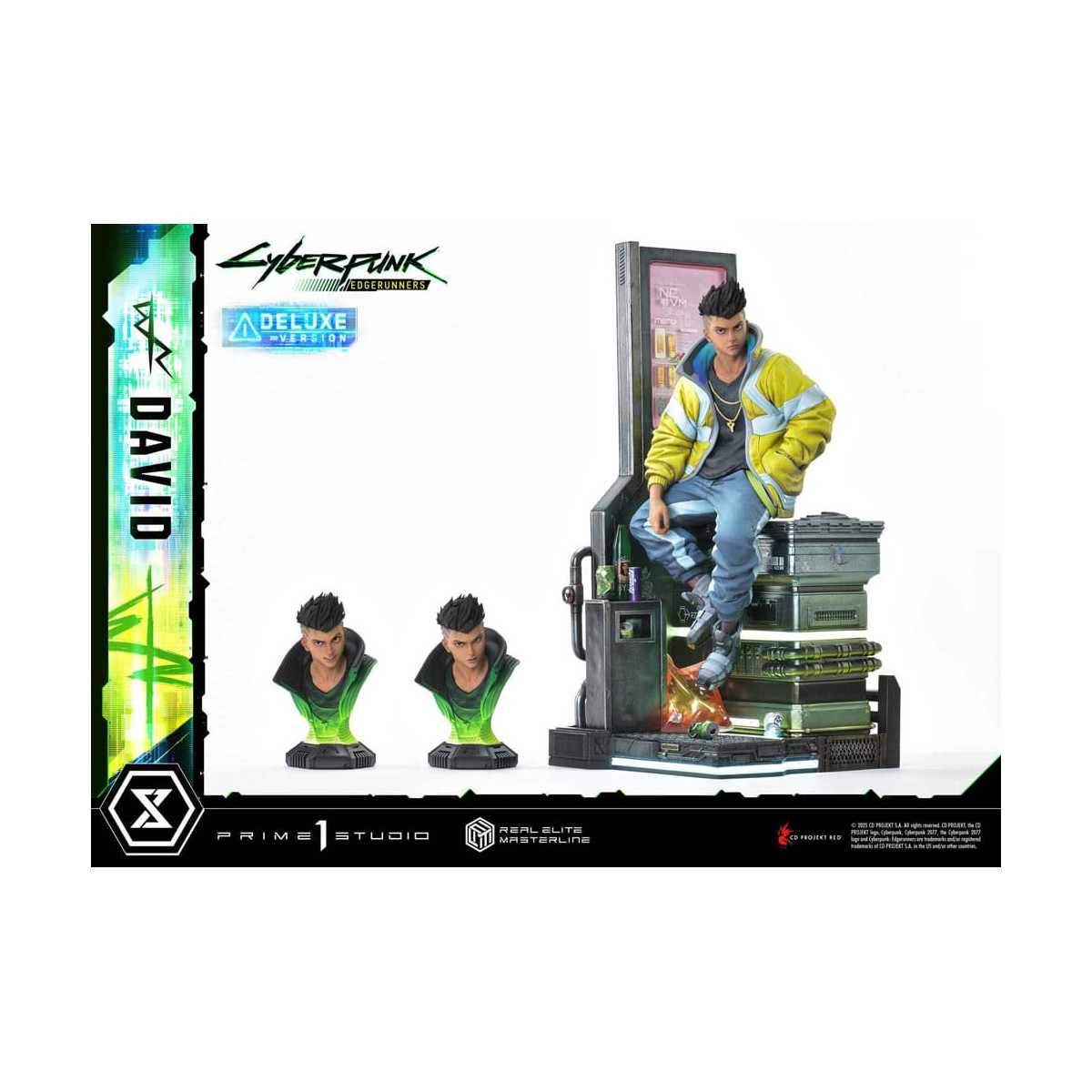 Prime 1 Studio - Cyberpunk: Edgerunners - David Deluxe Versión Extra Real Elite Masterline Series 1/4
