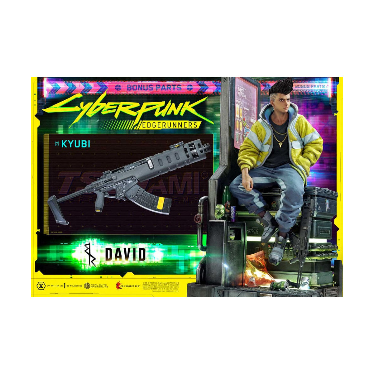 Prime 1 Studio - Cyberpunk: Edgerunners - David Deluxe Versión Extra Real Elite Masterline Series 1/4