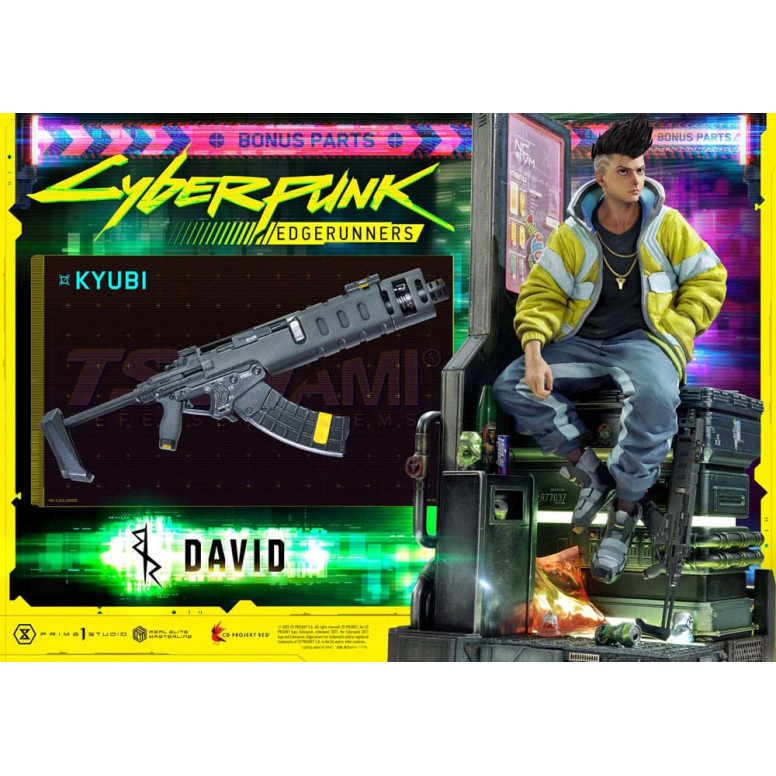 Prime 1 Studio - Cyberpunk: Edgerunners - David Deluxe Versión Extra Real Elite Masterline Series 1/4