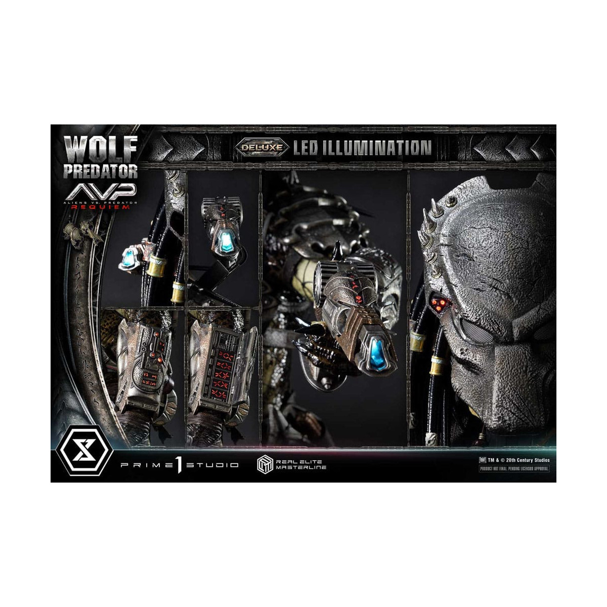 Prime 1 Studio - Alien vs. Predator Requiem - Wolf Predator Deluxe Bonus Ver. Real Elite Masterline Series 1/3