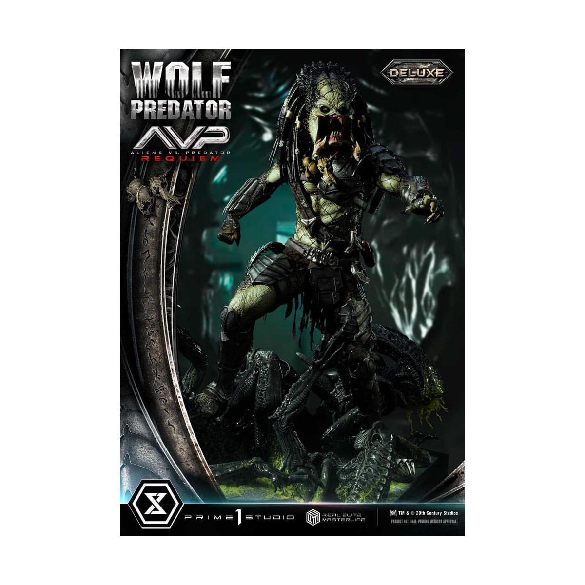 Prime 1 Studio - Alien vs. Predator Requiem - Wolf Predator Deluxe Bonus Ver. Real Elite Masterline Series 1/3