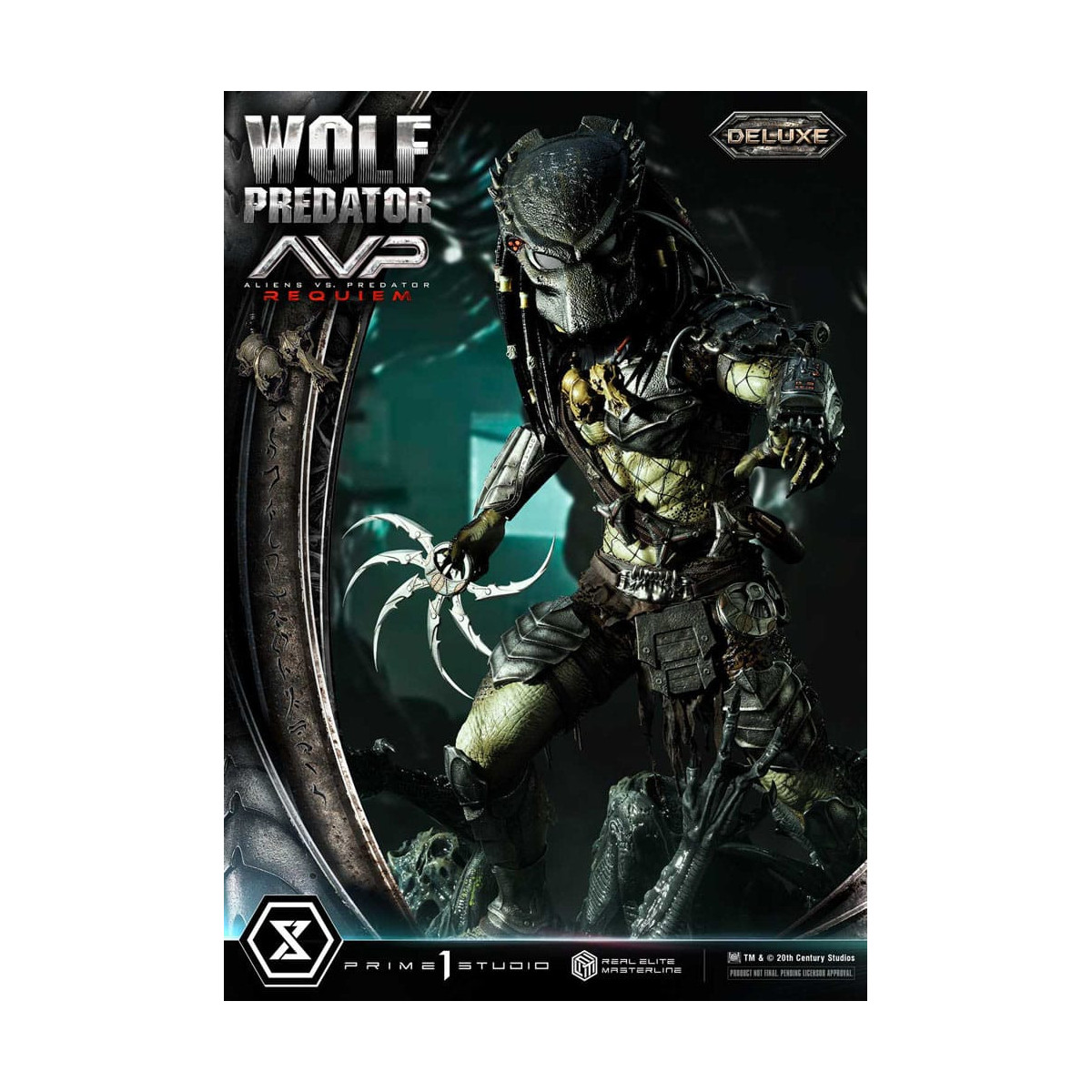 Prime 1 Studio - Alien vs. Predator Requiem - Wolf Predator Deluxe Bonus Ver. Real Elite Masterline Series 1/3