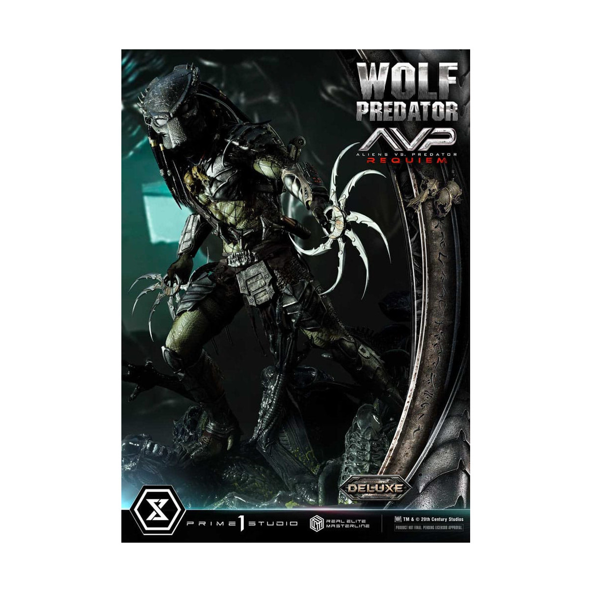 Prime 1 Studio - Alien vs. Predator Requiem - Wolf Predator Deluxe Bonus Ver. Real Elite Masterline Series 1/3