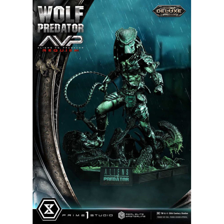 Prime 1 Studio - Alien vs. Predator Requiem - Wolf Predator Deluxe Bonus Ver. Real Elite Masterline Series 1/3