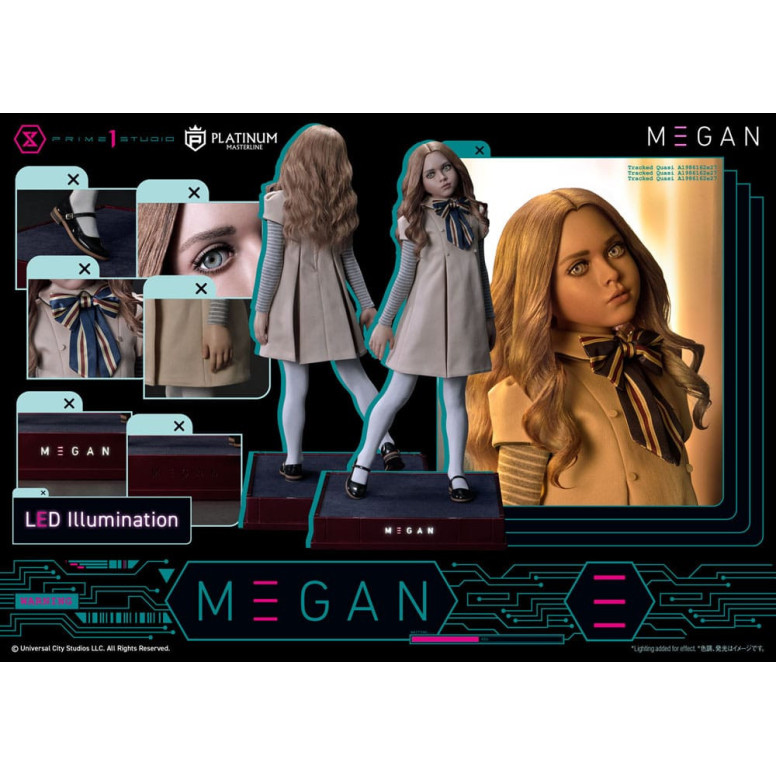Prime 1 Studio - M3GAN - Megan Bonus Ver. Platino Masterline Serie 1/3