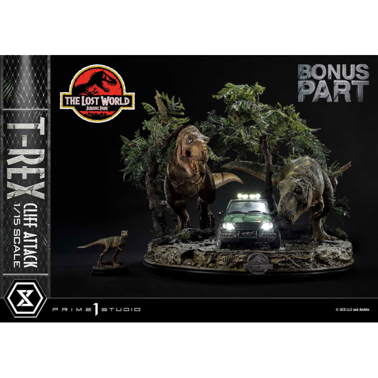 Prime 1 Studio - Jurassic Park el Mundo Perdido - Cliff Attack Bonus Version Legacy Museum Collection 1/15