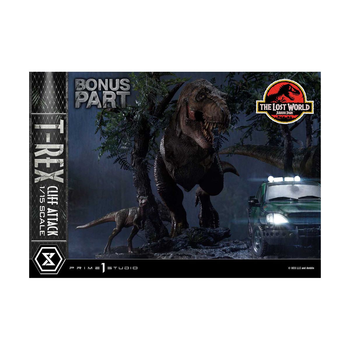 Prime 1 Studio - Jurassic Park el Mundo Perdido - Cliff Attack Bonus Version Legacy Museum Collection 1/15
