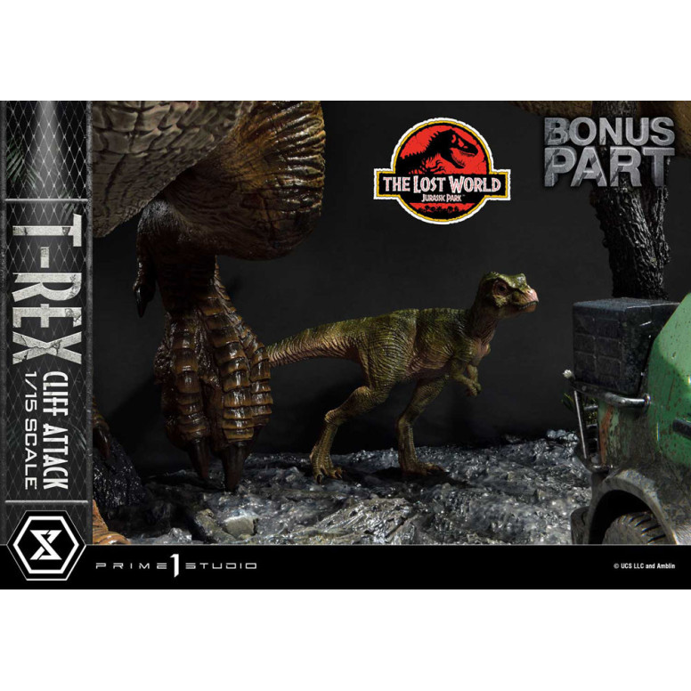 Prime 1 Studio - Jurassic Park el Mundo Perdido - Cliff Attack Bonus Version Legacy Museum Collection 1/15
