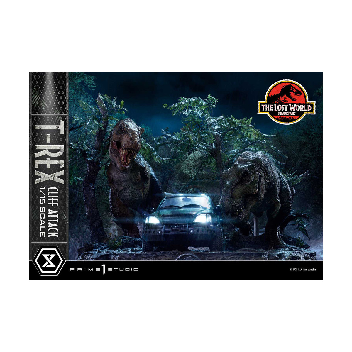 Prime 1 Studio - Jurassic Park el Mundo Perdido - Cliff Attack Bonus Version Legacy Museum Collection 1/15