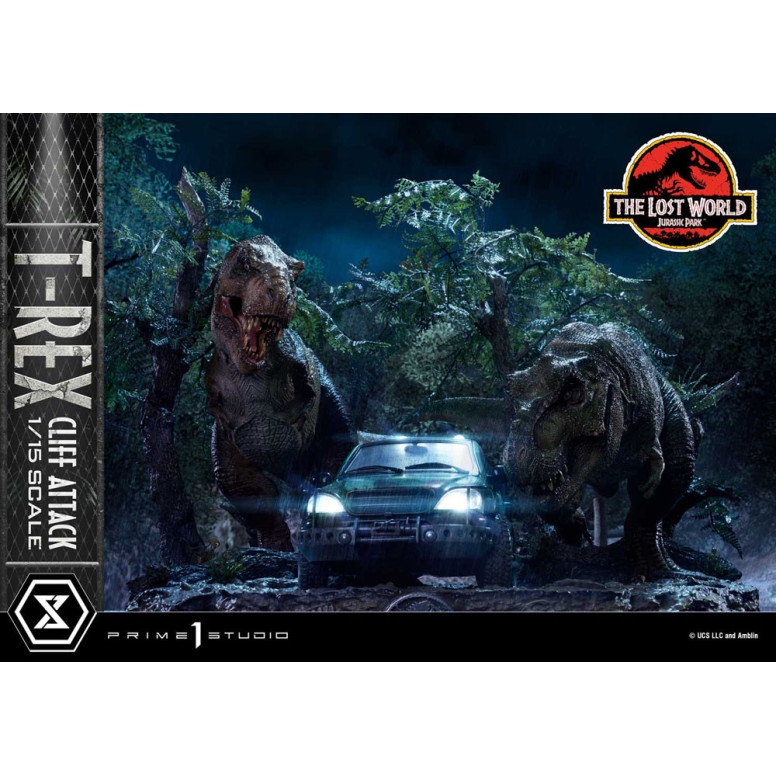 Prime 1 Studio - Jurassic Park el Mundo Perdido - Cliff Attack Bonus Version Legacy Museum Collection 1/15