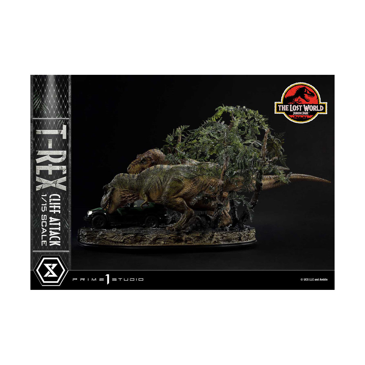Prime 1 Studio - Jurassic Park el Mundo Perdido - Cliff Attack Bonus Version Legacy Museum Collection 1/15