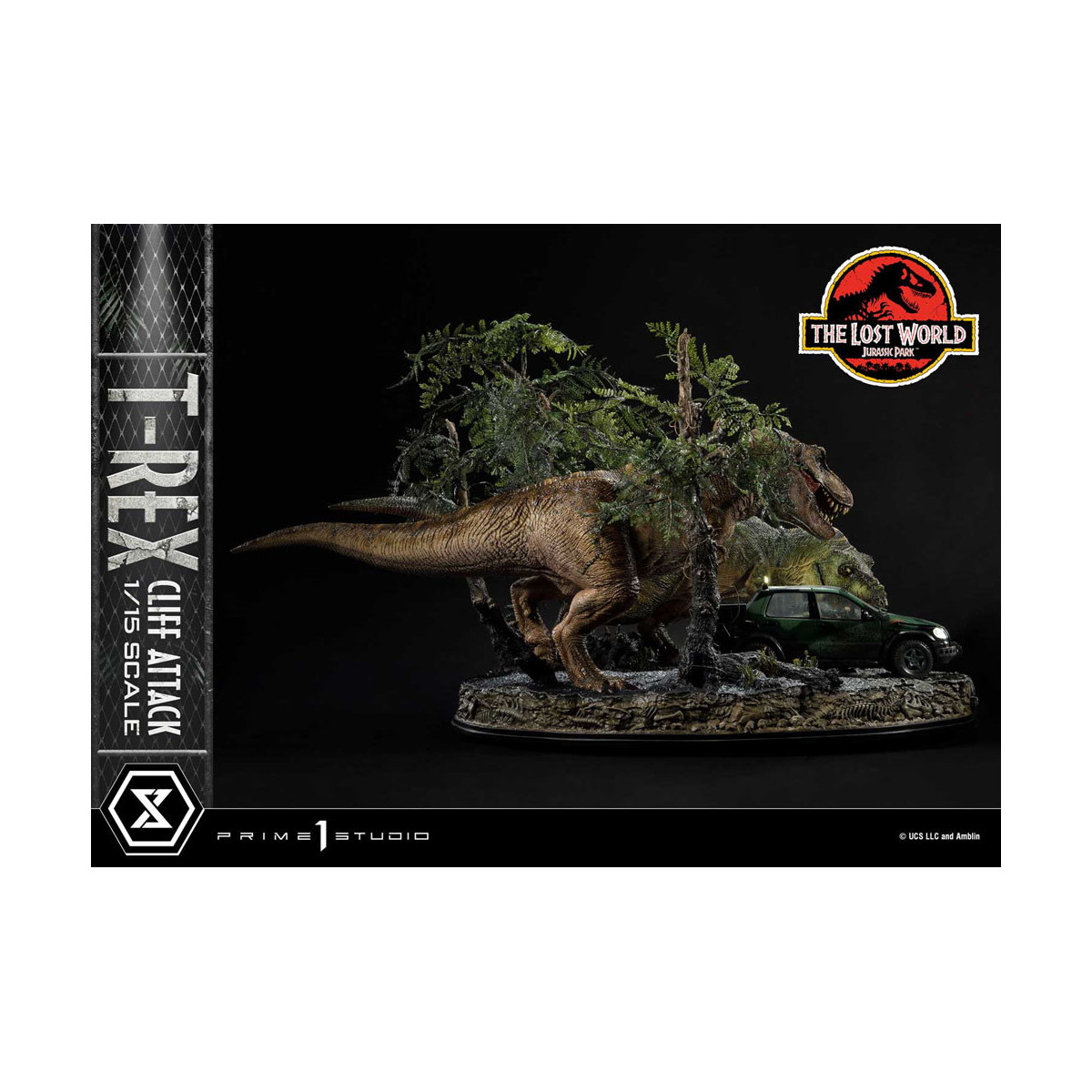 Prime 1 Studio - Jurassic Park el Mundo Perdido - Cliff Attack Bonus Version Legacy Museum Collection 1/15