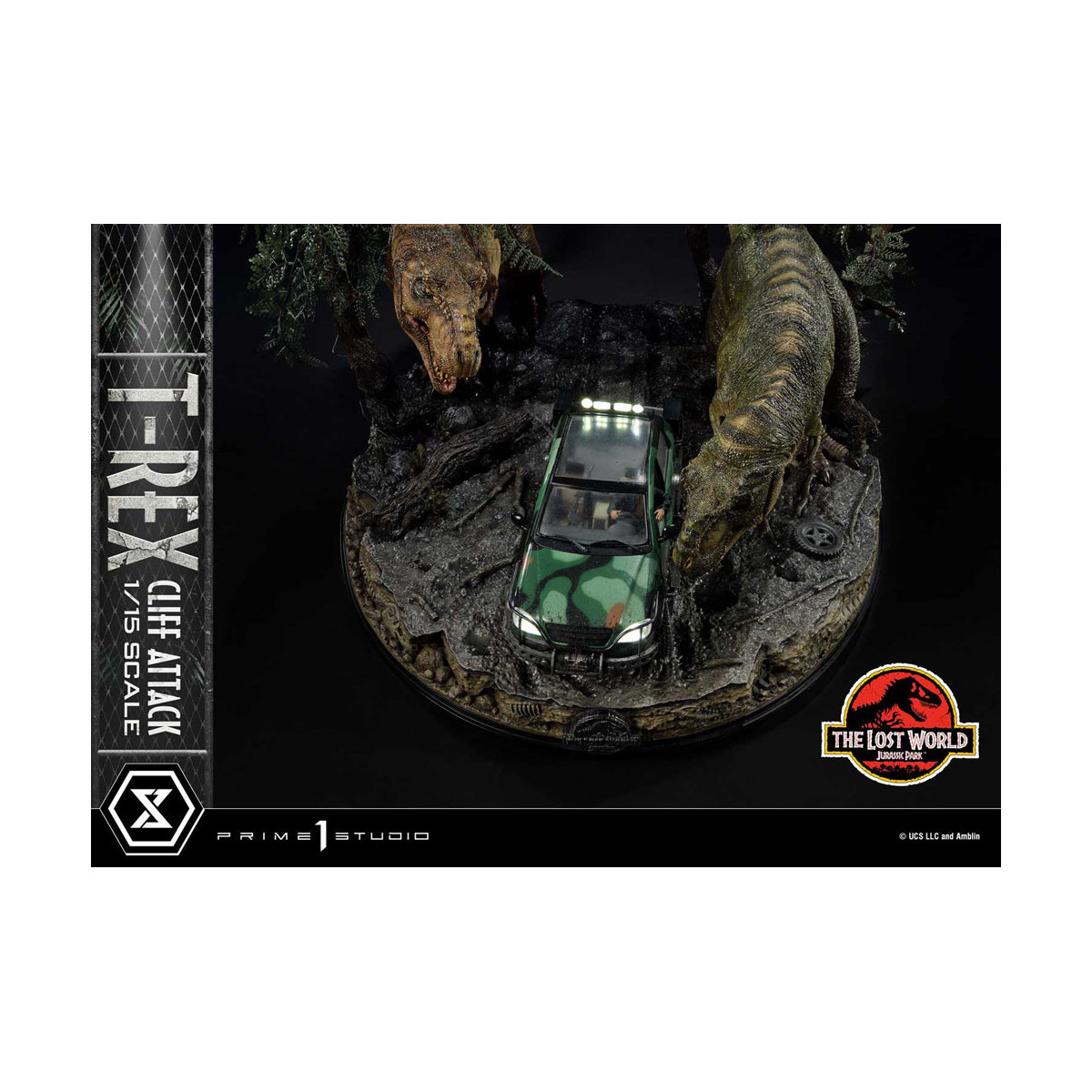 Prime 1 Studio - Jurassic Park el Mundo Perdido - Cliff Attack Bonus Version Legacy Museum Collection 1/15