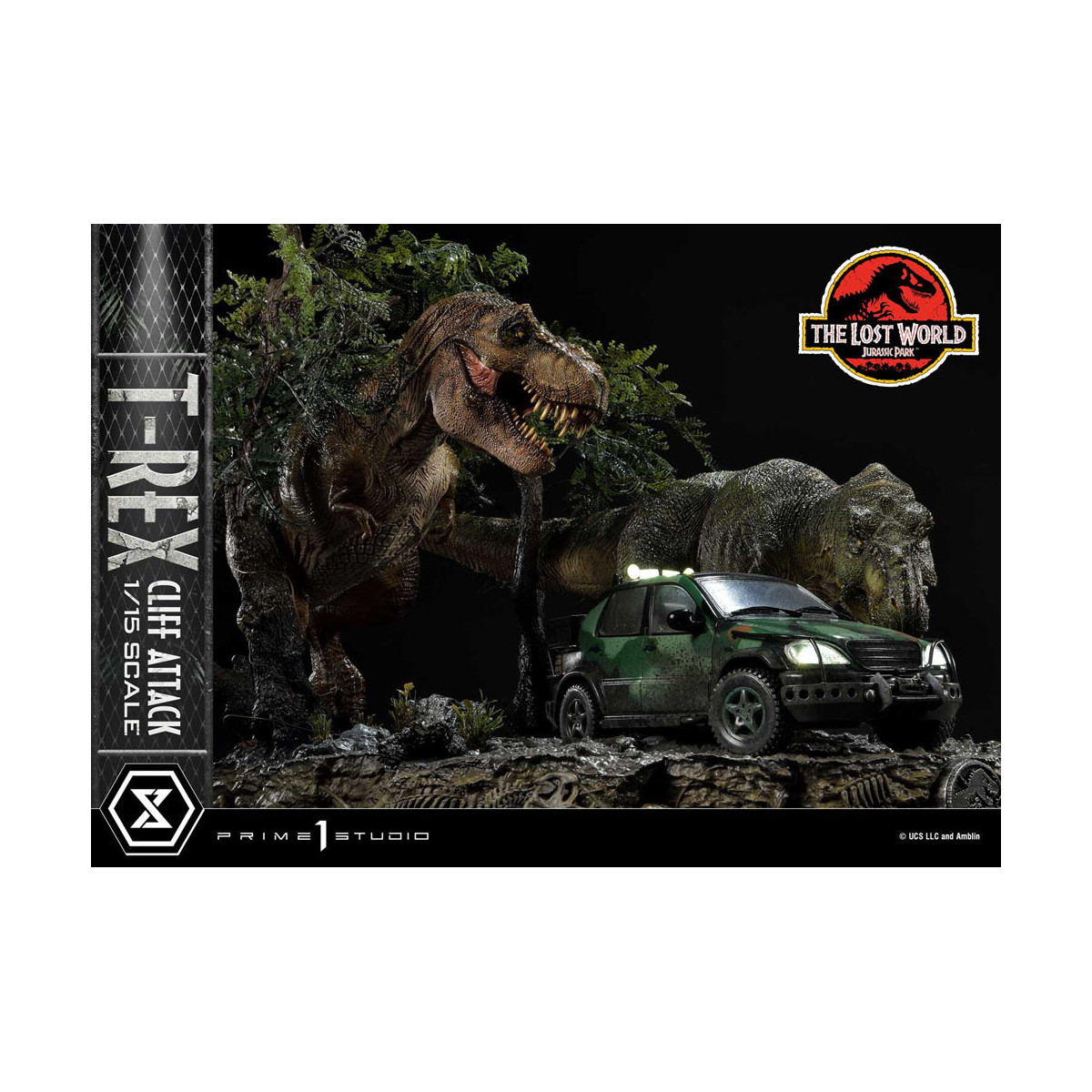 Prime 1 Studio - Jurassic Park el Mundo Perdido - Cliff Attack Bonus Version Legacy Museum Collection 1/15