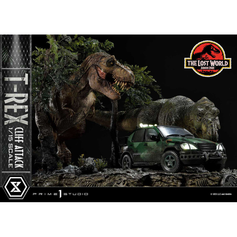 Prime 1 Studio - Jurassic Park el Mundo Perdido - Cliff Attack Bonus Version Legacy Museum Collection 1/15