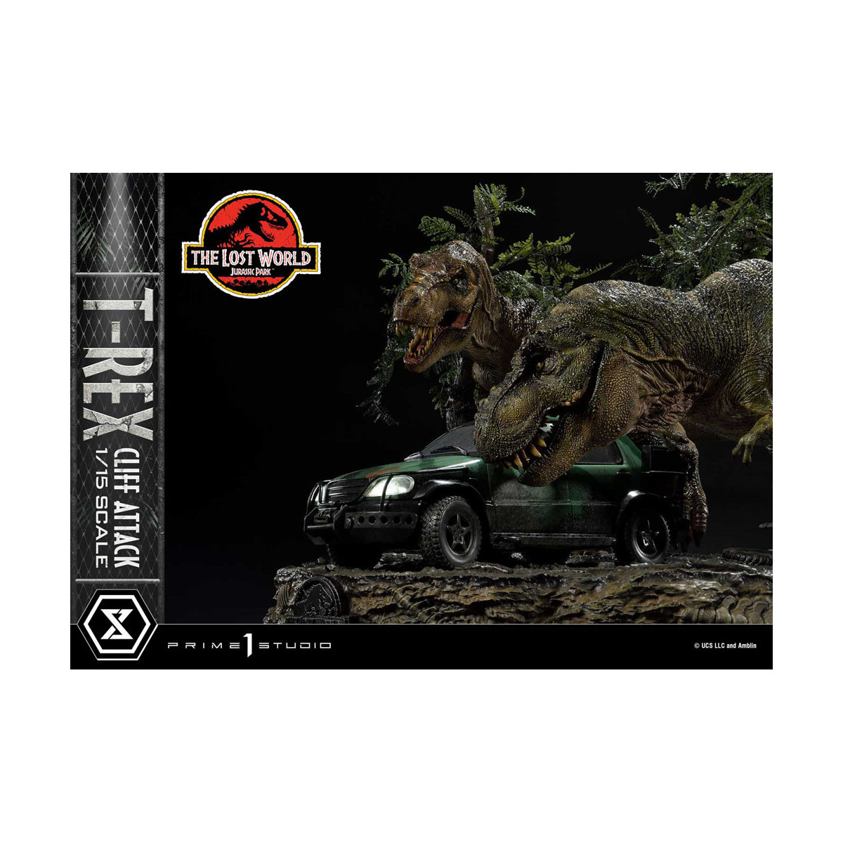 Prime 1 Studio - Jurassic Park el Mundo Perdido - Cliff Attack Bonus Version Legacy Museum Collection 1/15