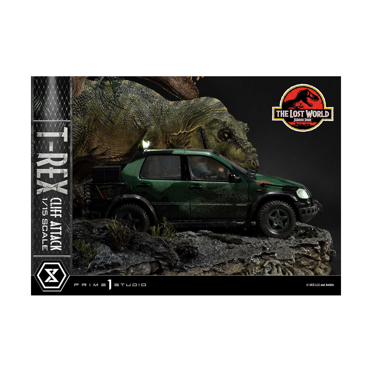 Prime 1 Studio - Jurassic Park el Mundo Perdido - Cliff Attack Bonus Version Legacy Museum Collection 1/15