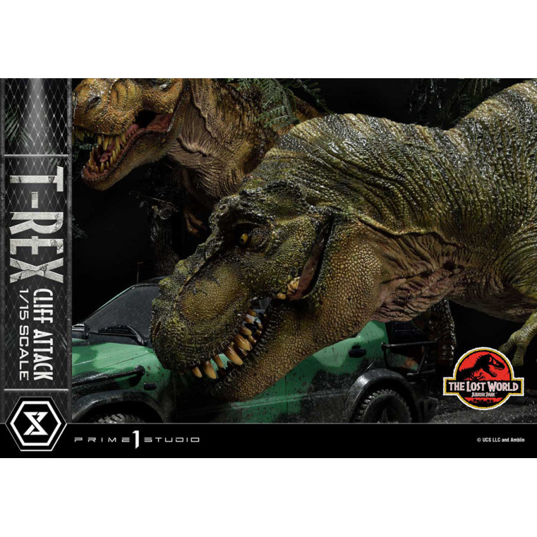 Prime 1 Studio - Jurassic Park el Mundo Perdido - Cliff Attack Bonus Version Legacy Museum Collection 1/15