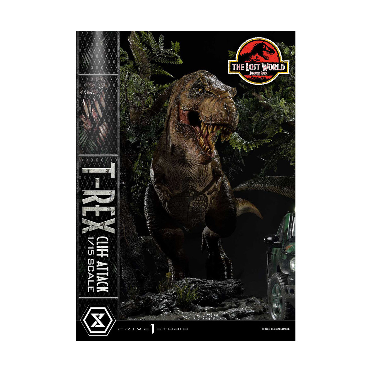 Prime 1 Studio - Jurassic Park el Mundo Perdido - Cliff Attack Bonus Version Legacy Museum Collection 1/15