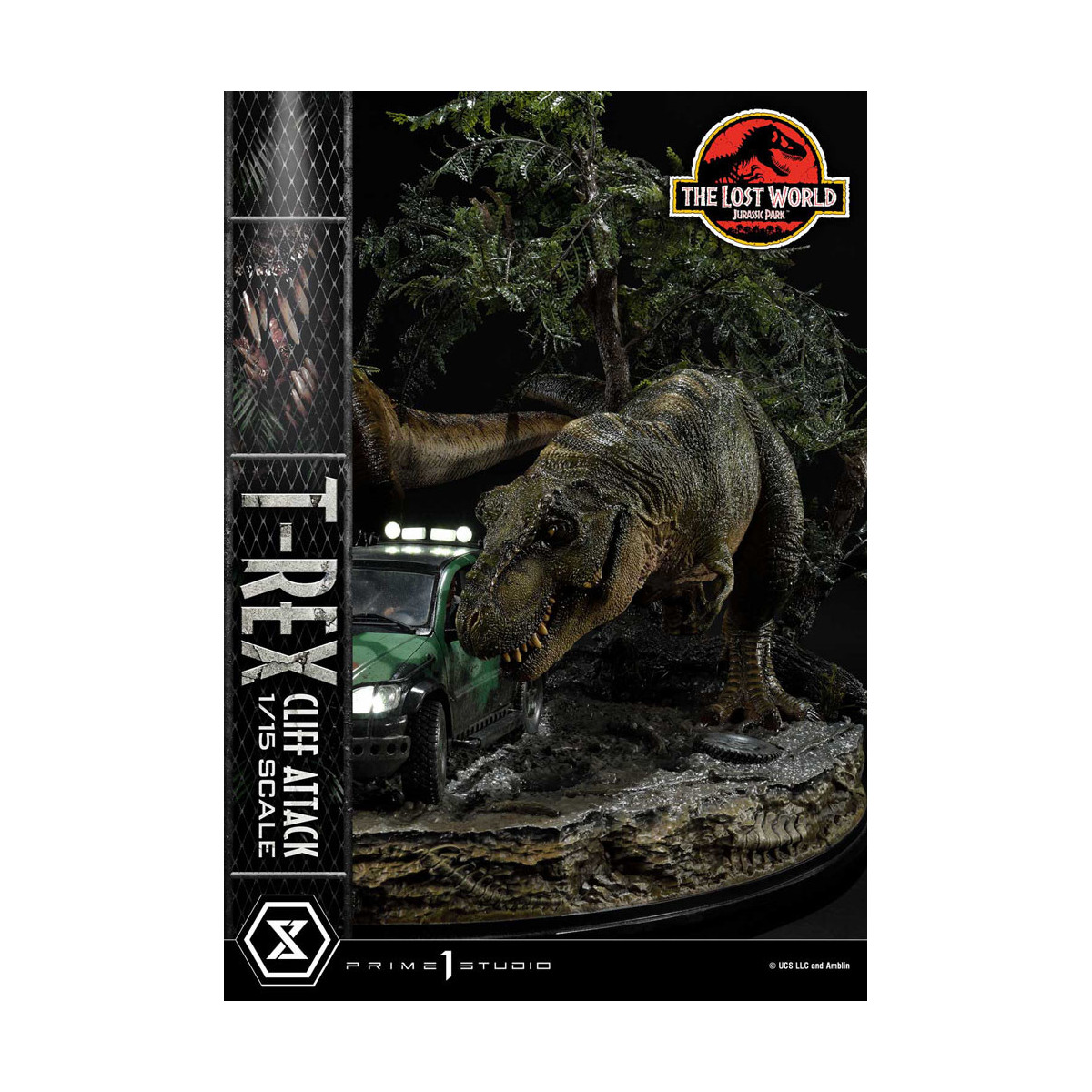 Prime 1 Studio - Jurassic Park el Mundo Perdido - Cliff Attack Bonus Version Legacy Museum Collection 1/15