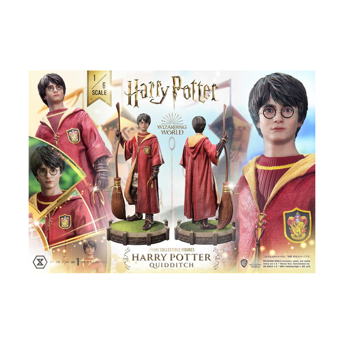 Prime 1 Studio Harry Potter - Prime Collectibles 1/6 Harry Potter Edición Quidditch