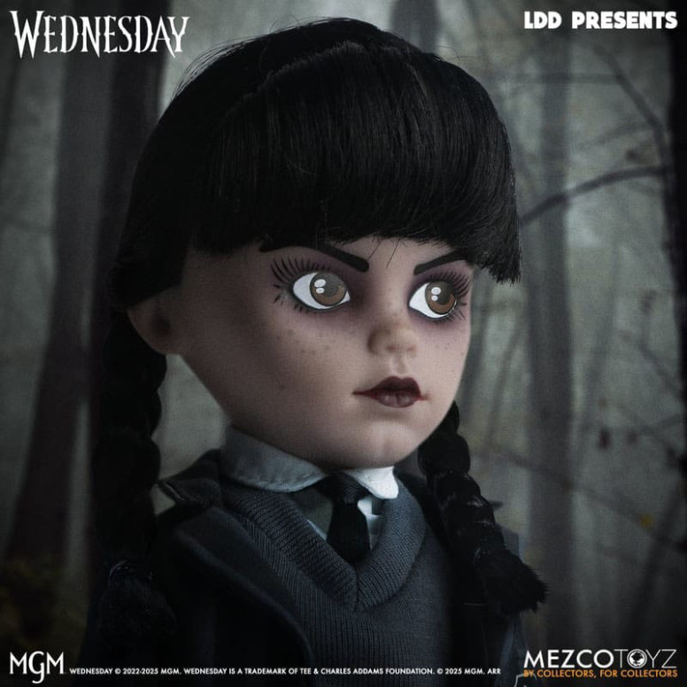 Mezco Living Dead Dolls - Uniforme de la Academia Addams Nevermore - Miércoles