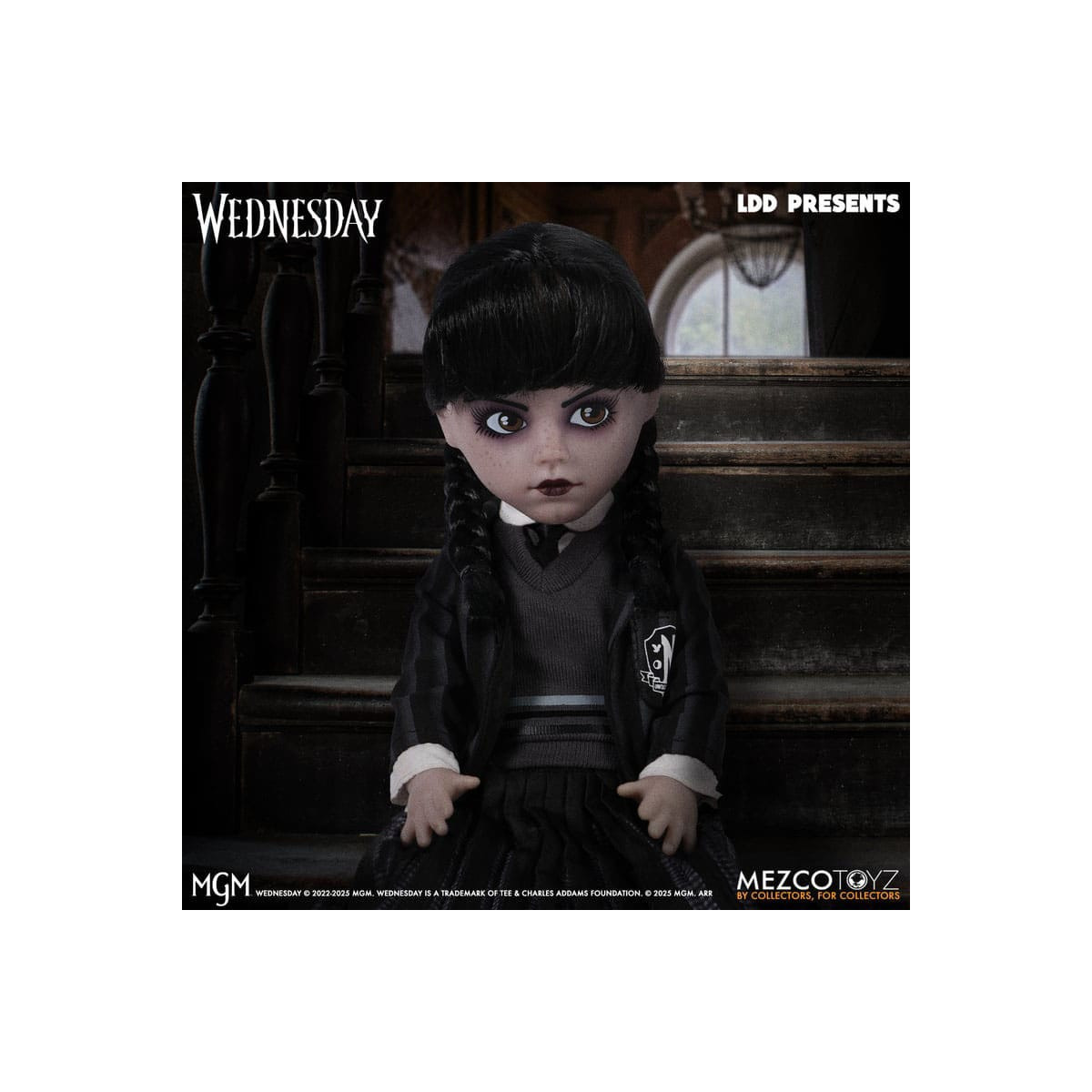 Mezco Living Dead Dolls - Uniforme de la Academia Addams Nevermore - Miércoles