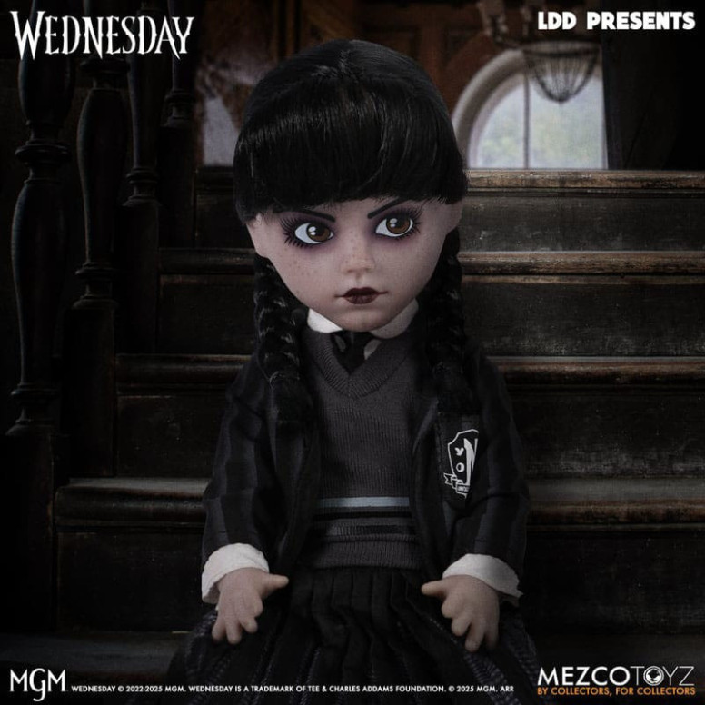 Mezco Living Dead Dolls - Uniforme de la Academia Addams Nevermore - Miércoles