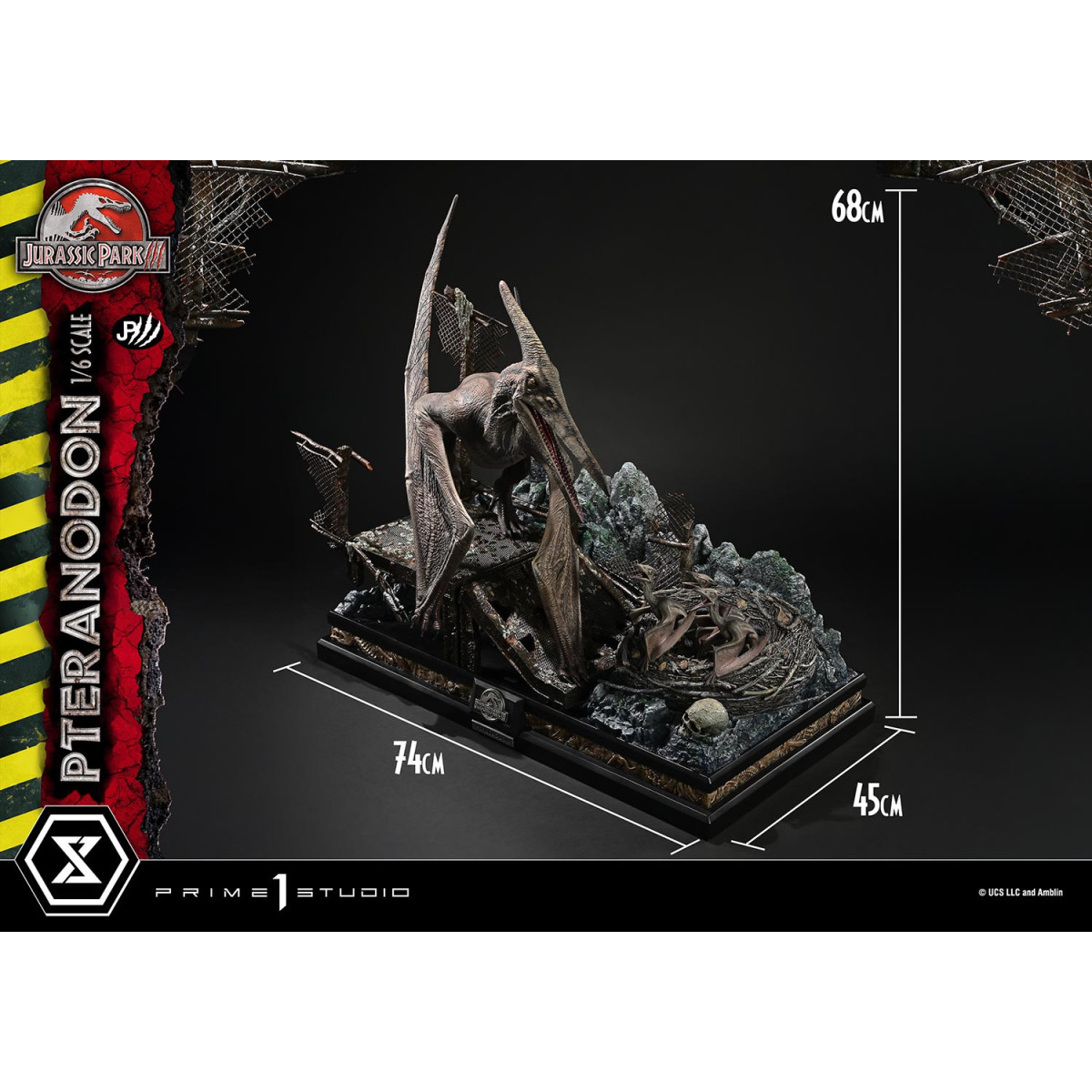 Prime 1 Studio - Jurassic Park III - Pteranodon Legacy Museum Collection 1/6
