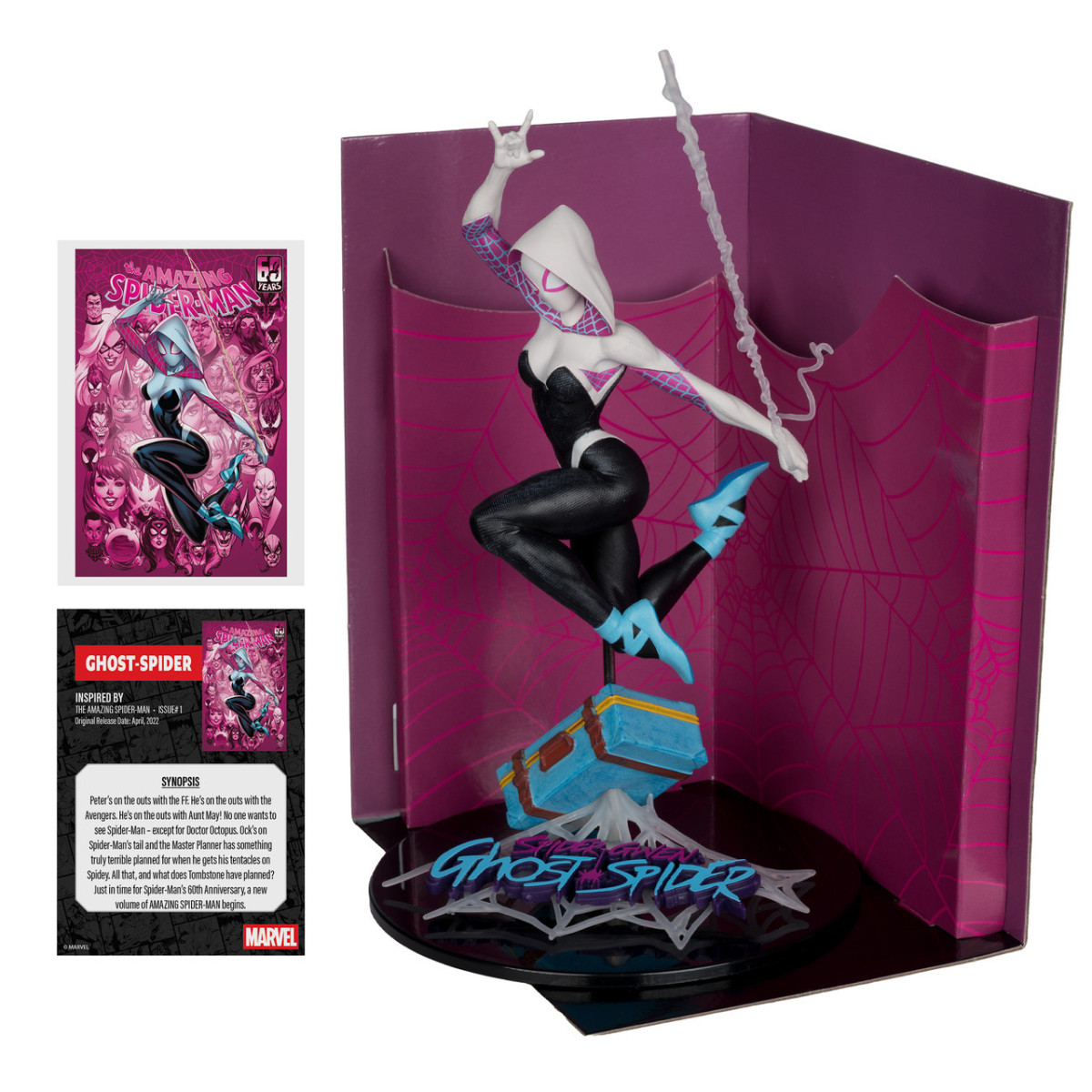 Mc Farlane - Marvel Ghost-Spider (The Amazing Spider-Man 1) estatuilla 1/10 Gold Label