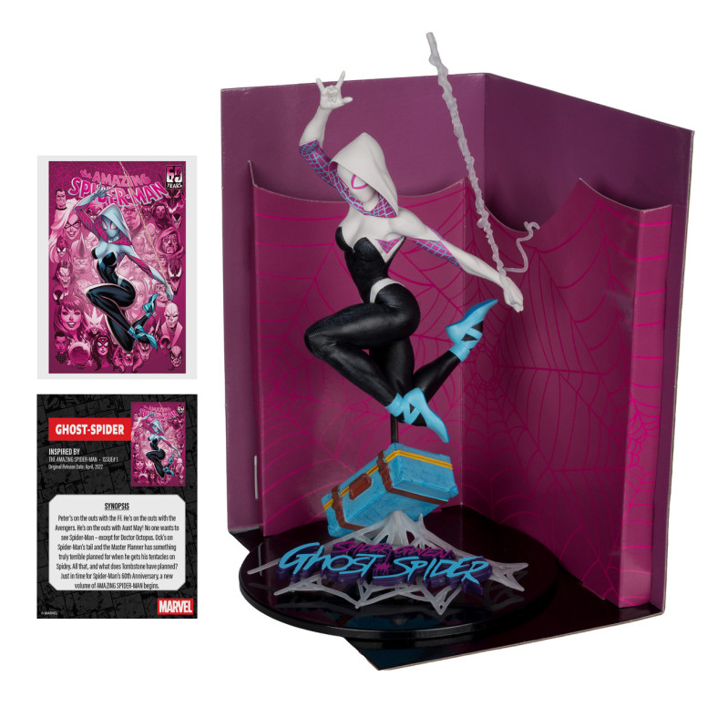 Mc Farlane - Marvel Ghost-Spider (The Amazing Spider-Man 1) estatuilla 1/10 Gold Label