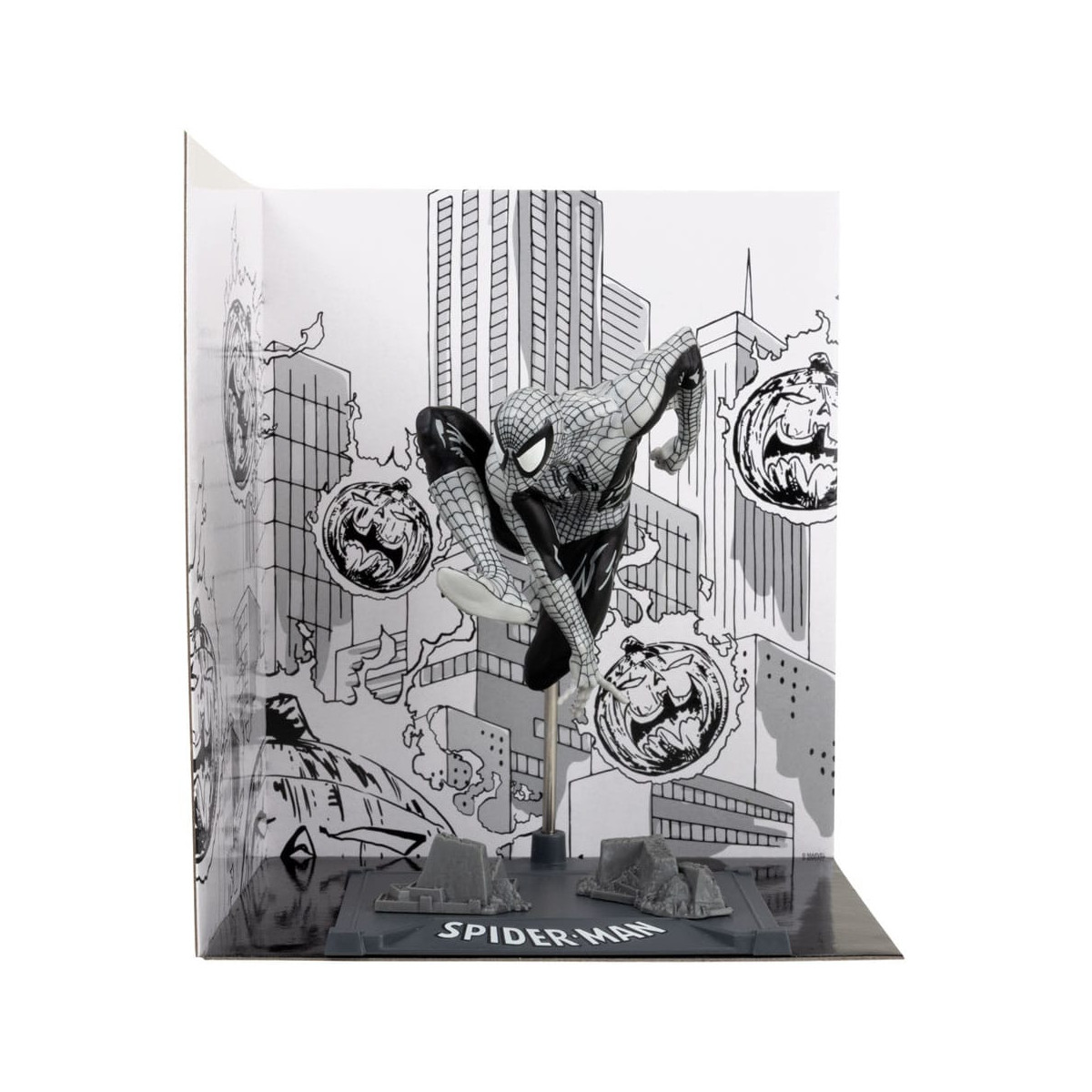Mc Farlane - Marvel Line Art - Estatuilla Spider-Man 6 1/10 Gold Label