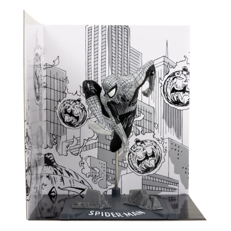 Mc Farlane - Marvel Line Art - Estatuilla Spider-Man 6 1/10 Gold Label