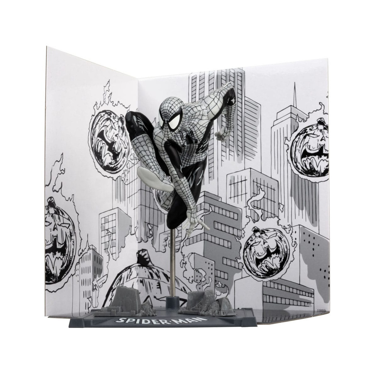 Mc Farlane - Marvel Line Art - Estatuilla Spider-Man 6 1/10 Gold Label