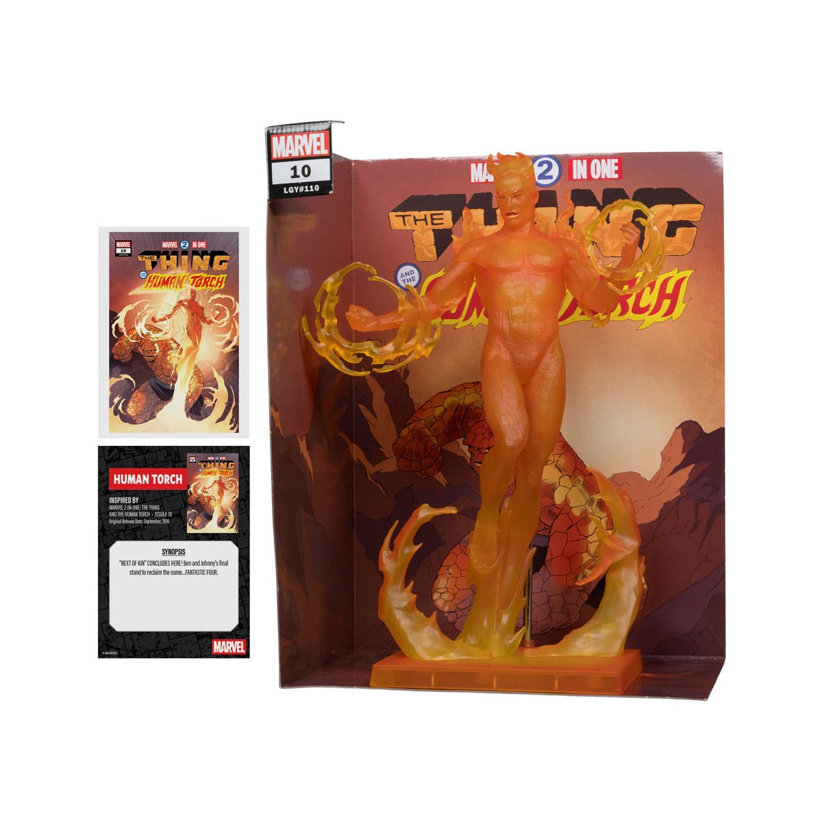 Mc Farlane Marvel La Cosa y La Antorcha Humana - Antorcha Humana (Marvel 2 en 1 10) 1/6