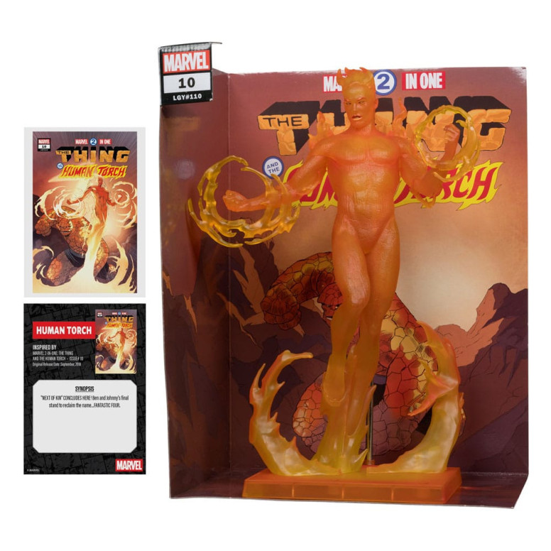 Mc Farlane Marvel La Cosa y La Antorcha Humana - Antorcha Humana (Marvel 2 en 1 10) 1/6