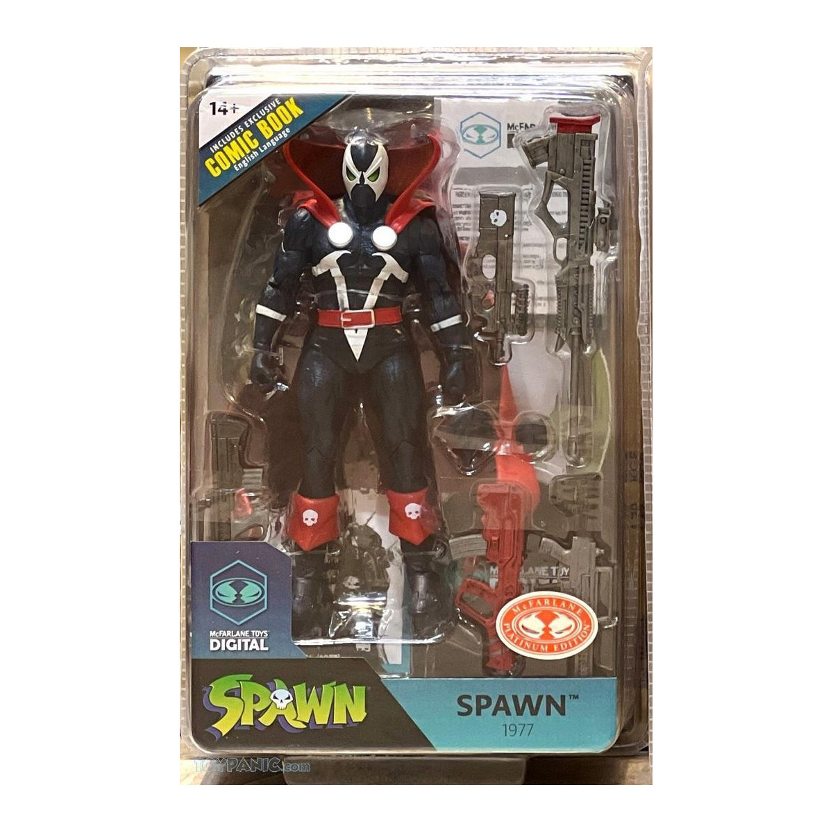 McFarlane Toys Digital - Spawn 1977 Variant - Edición Platino Roja